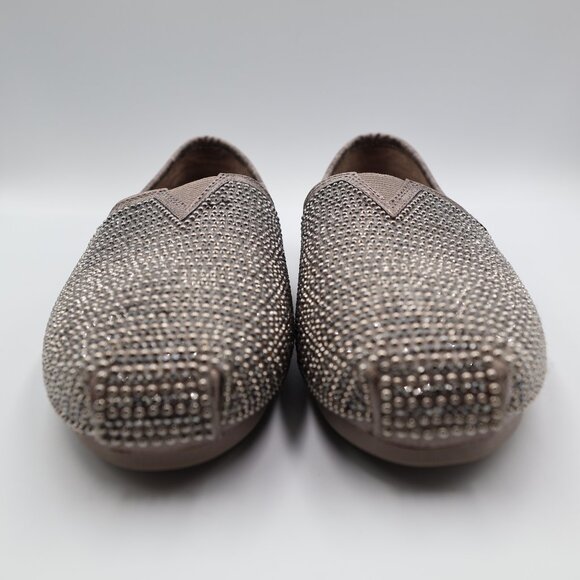 Skechers Luxe BOBS Slip On Shoes Women's 10 Big Dreamer Silver Bling New - Picture 3 of 9